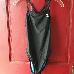 TYR diamond back reversible one piece swim suit